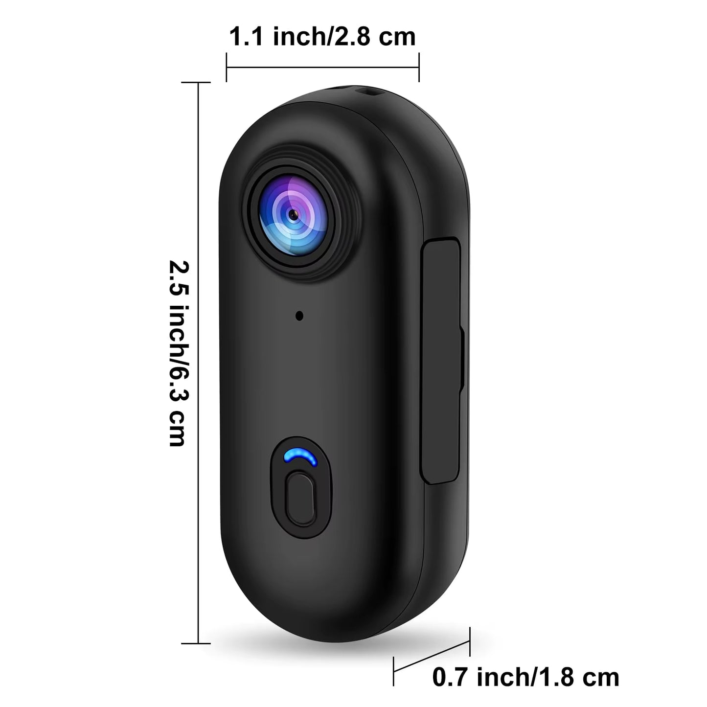 4K Mini Wearable Camera with Magnetic Attachment and Waterproof Shell for Cycling and Motorcycle Vlogging - LUXURY