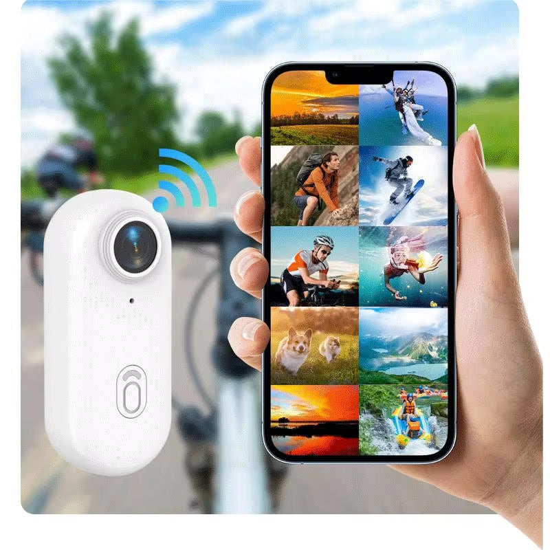 4K Mini Wearable Camera with Magnetic Attachment and Waterproof Shell for Cycling and Motorcycle Vlogging - LUXURY