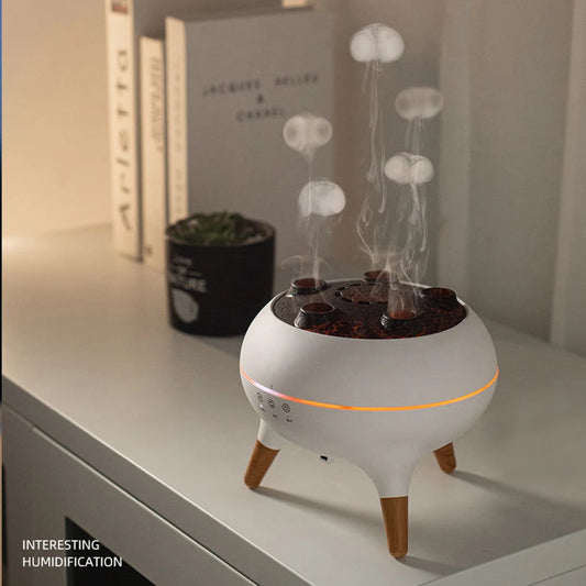Transform Your Space with the Dynamic Jellyfish Air Humidifier & Essential Oil Diffuser - 250ml, Color-Changing Night Lights & Remote Control Convenience!